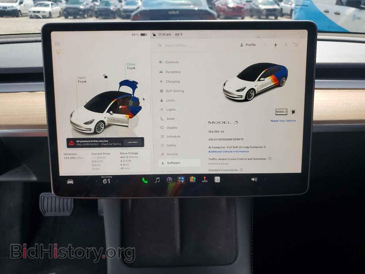2022 TESLA MODEL 3 - VIN: 5YJ3E1EA8NF369879 - Фото 9