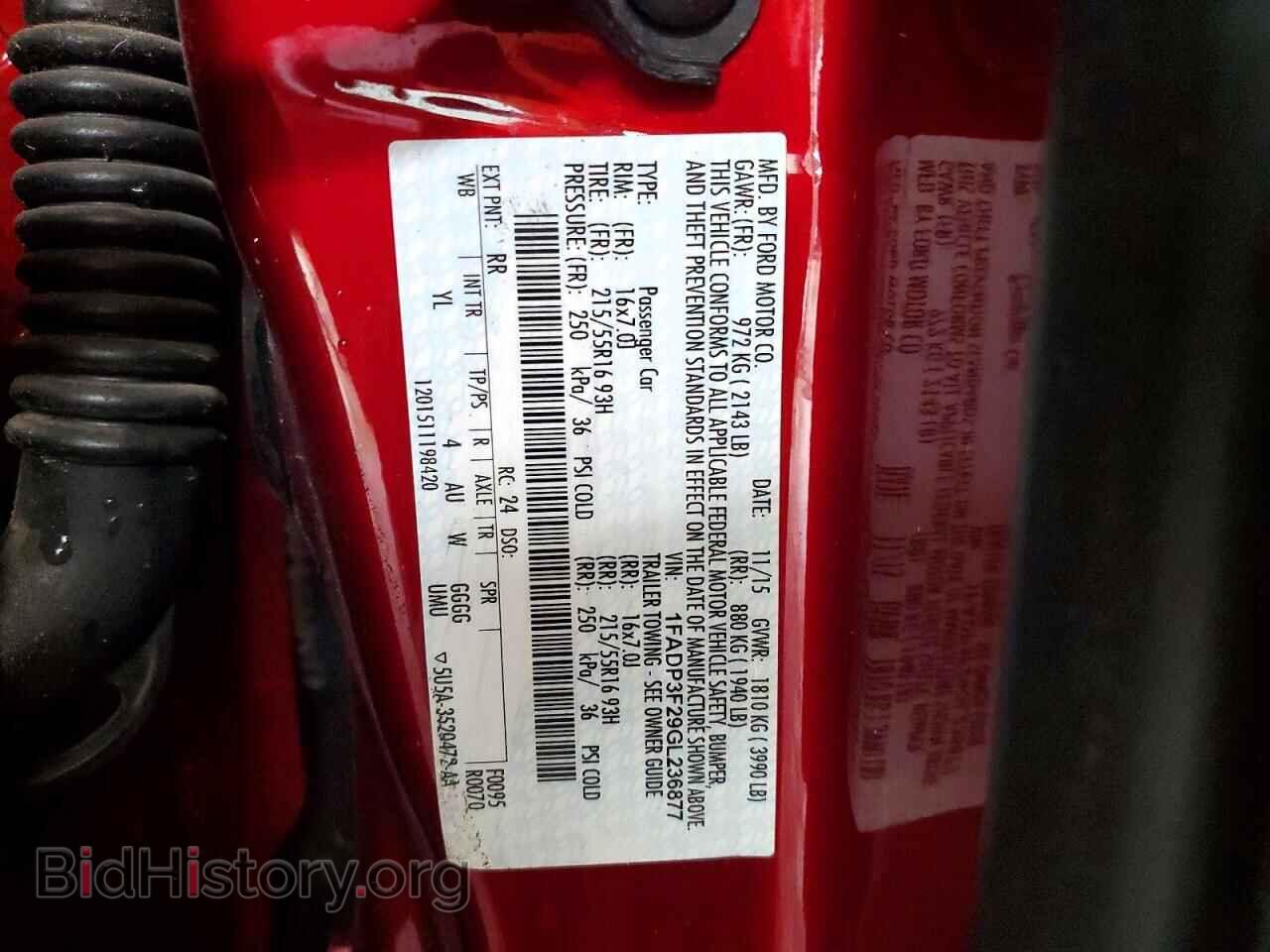 2016 FORD FOCUS - VIN: 1FADP3F29GL236877 - Фото 12