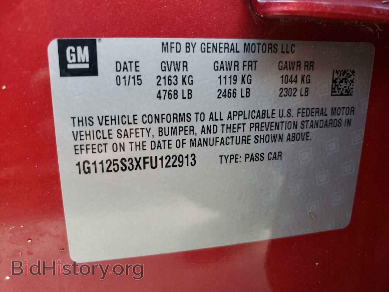 2015 CHEVROLET IMPALA - VIN: 1G1125S3XFU122913 - Фото 10