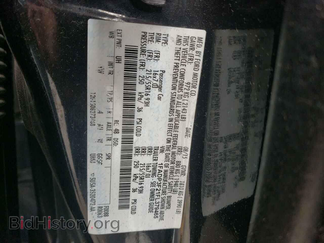2015 FORD FOCUS - VIN: 1FADP3F21FL379465 - Фото 12