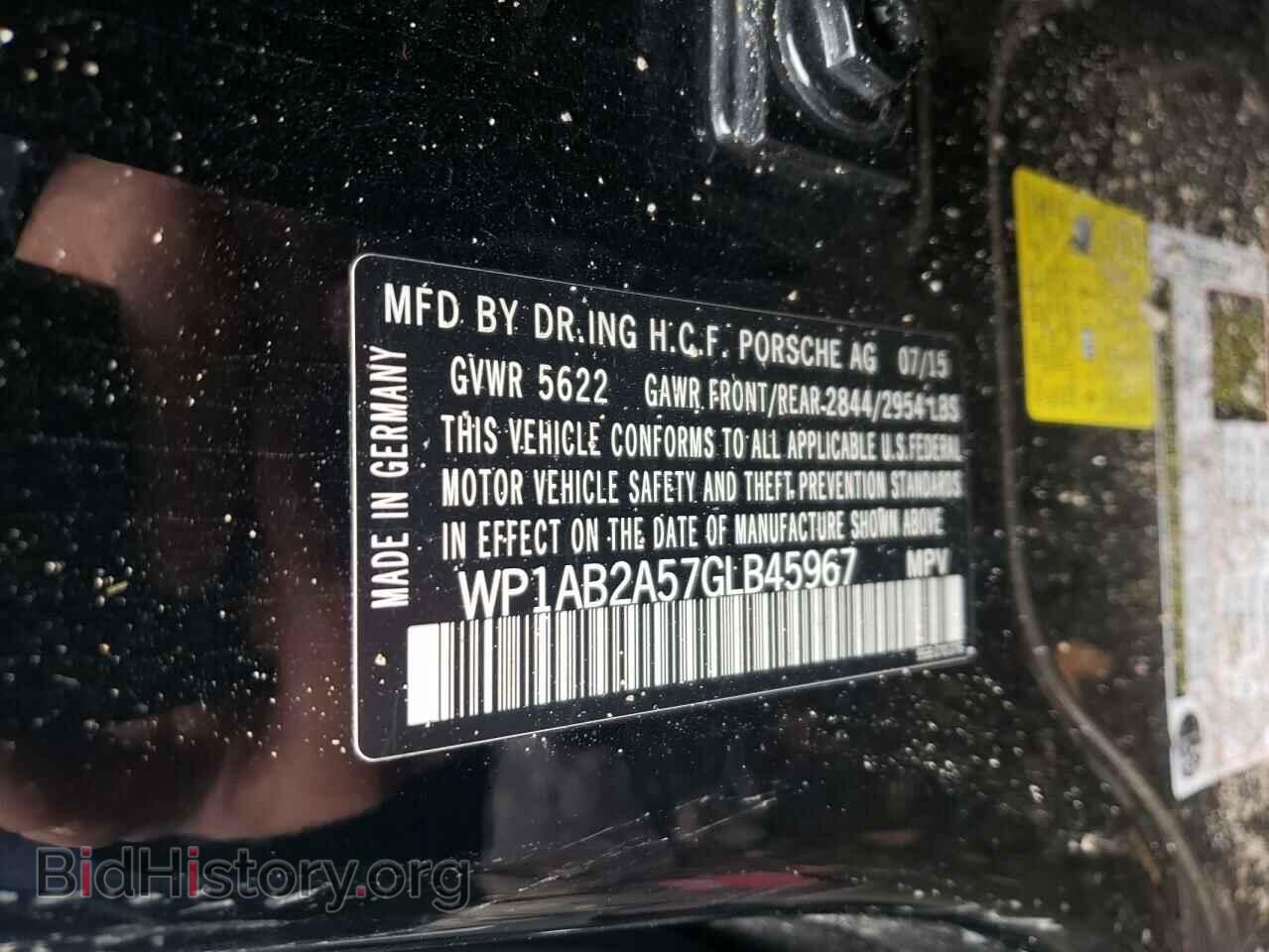 2016 PORSCHE MACAN - VIN: WP1AB2A57GLB45967 - Photo 10