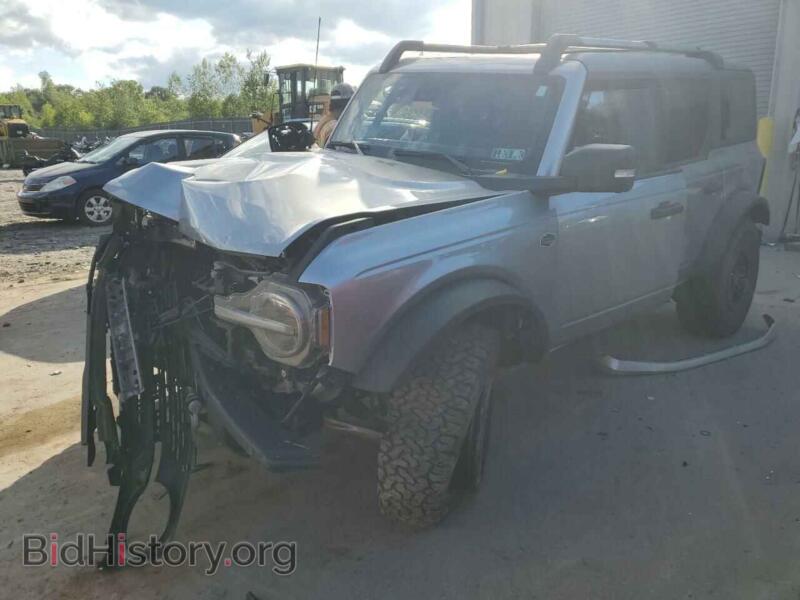 2023 Ford BRONCO Base (VIN 1FMEE5DP8PLB60594) — photo 1 of 12, Copart, damage: front end
