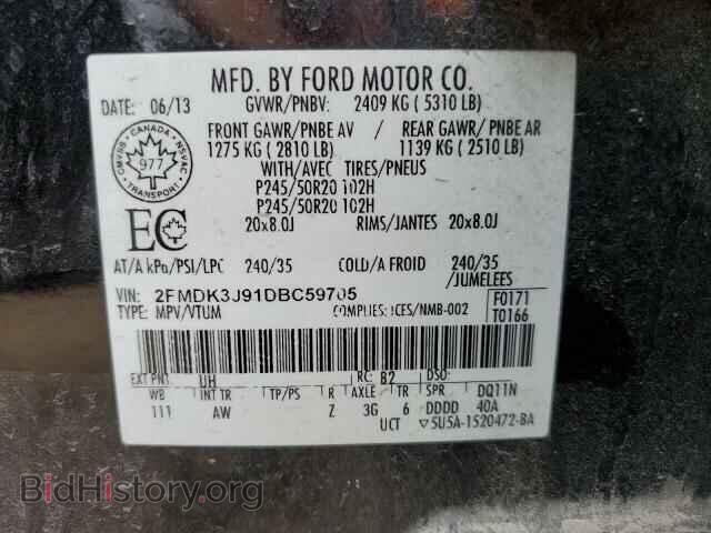2013 FORD EDGE - VIN: 2FMDK3J91DBC59705 - Photo 13