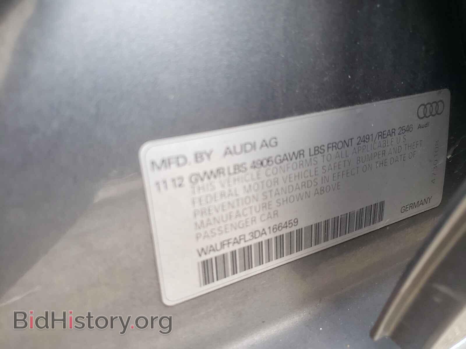 2013 AUDI A4 - VIN: WAUFFAFL3DA166459 - Фото 10