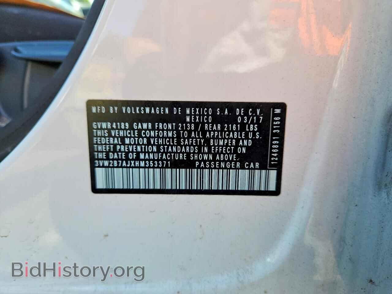 2017 VOLKSWAGEN JETTA - VIN: 3VW2B7AJXHM353371 - Photo 12