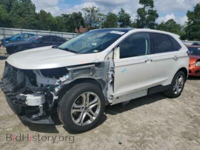 2016 Ford EDGE Titanium, white — VIN 2FMPK4K94GBB46658, Copart
