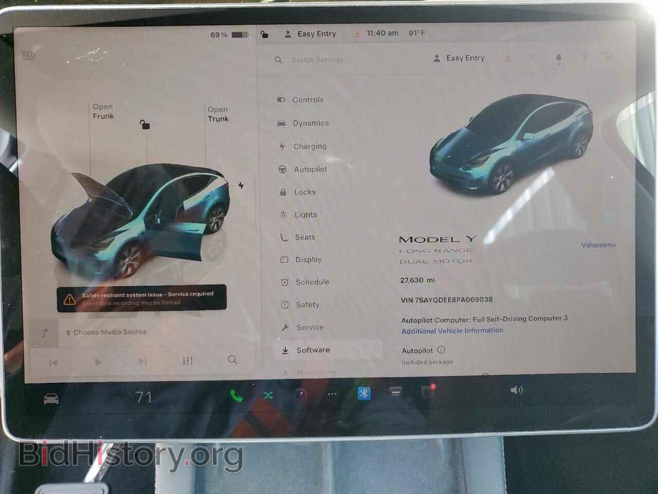 2023 TESLA MODEL Y - VIN: 7SAYGDEE8PA069038 - Фото 9