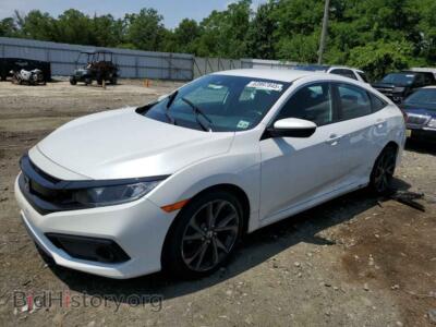 2020 Honda CIVIC Sport, white — VIN 2HGFC2F84LH549521, Copart