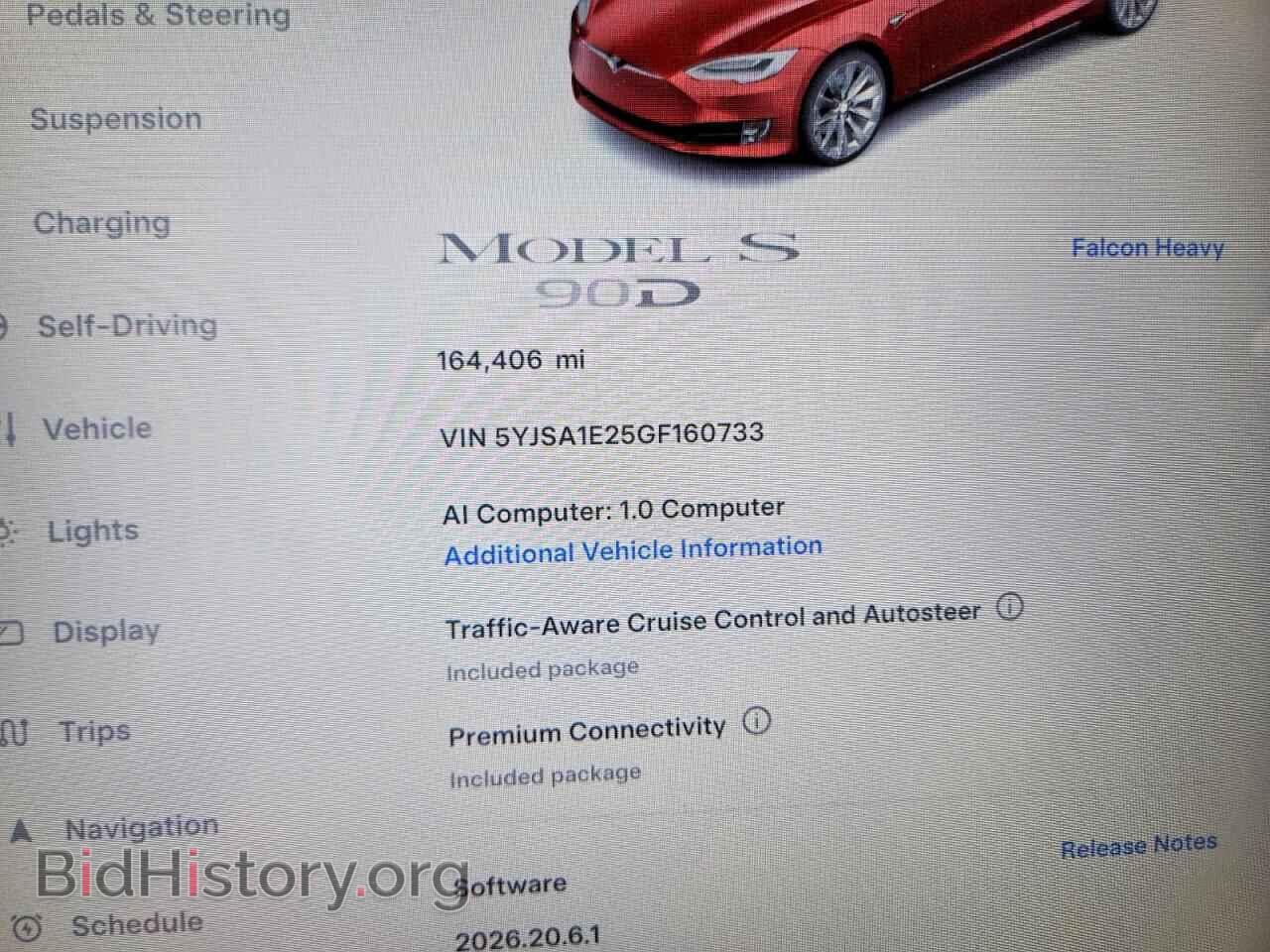 2016 TESLA MODEL S - VIN: 5YJSA1E25GF160733 - Photo 9