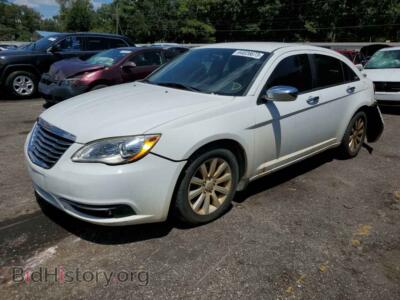 2013 Chrysler 200 200 Limite, белый — VIN 1C3CCBCG7DN579249, Copart
