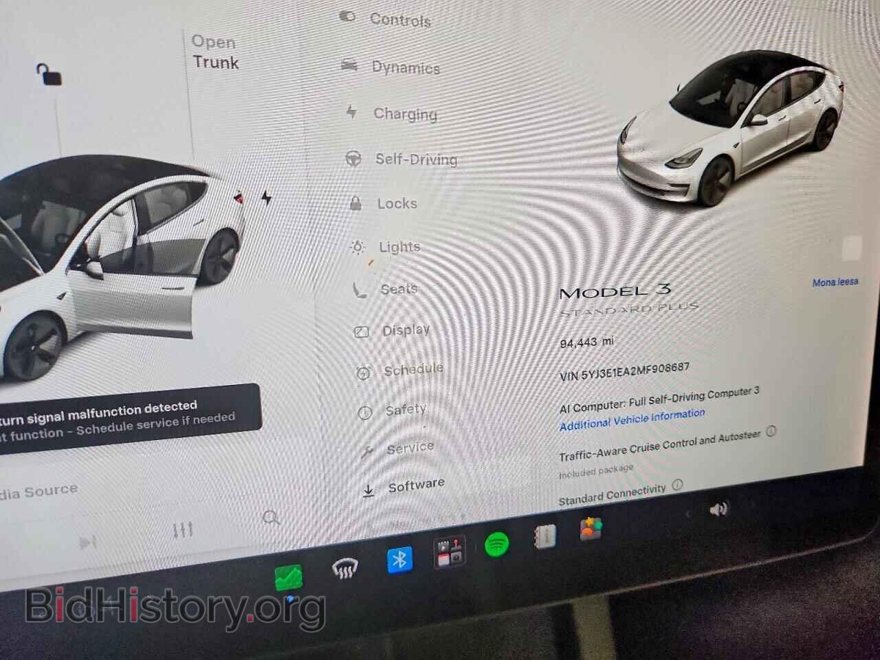 2021 TESLA MODEL 3 - VIN: 5YJ3E1EA2MF908687 - Фото 9