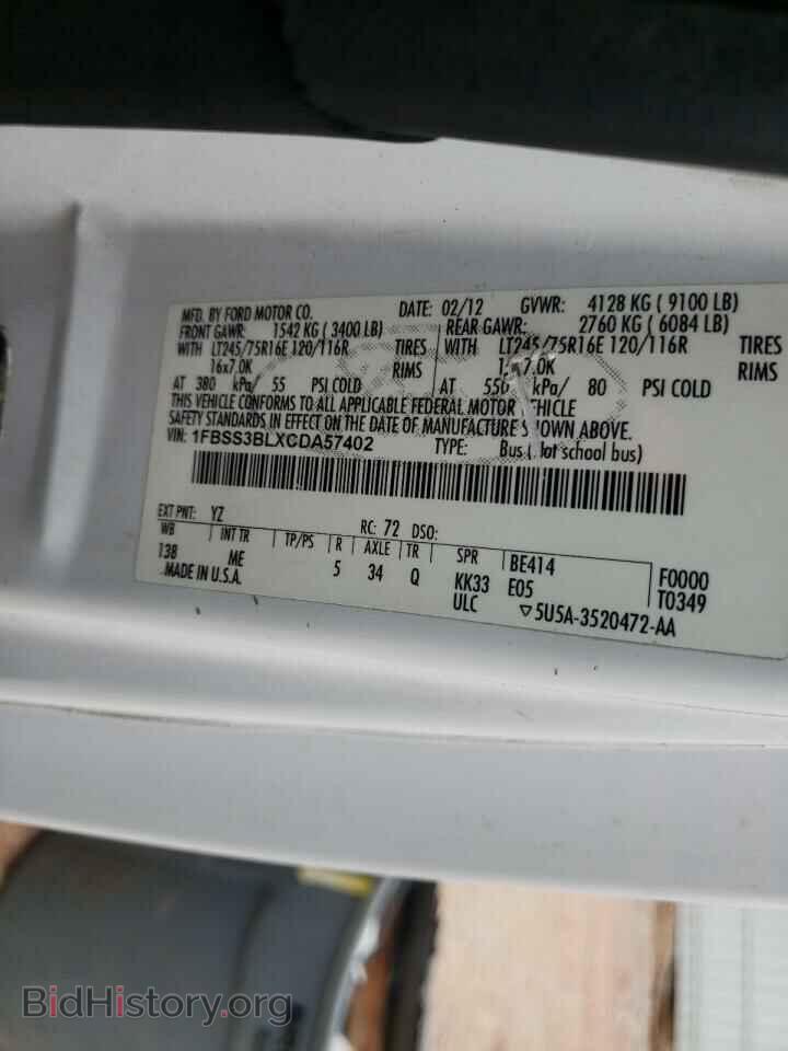 2012 FORD ECONOLINE - VIN: 1FBSS3BLXCDA57402 - Photo 10