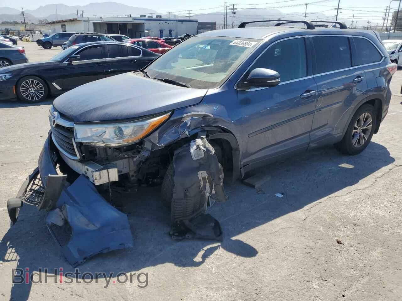 Фотография 5TDBKRFHXES033225 - TOYOTA HIGHLANDER 2014