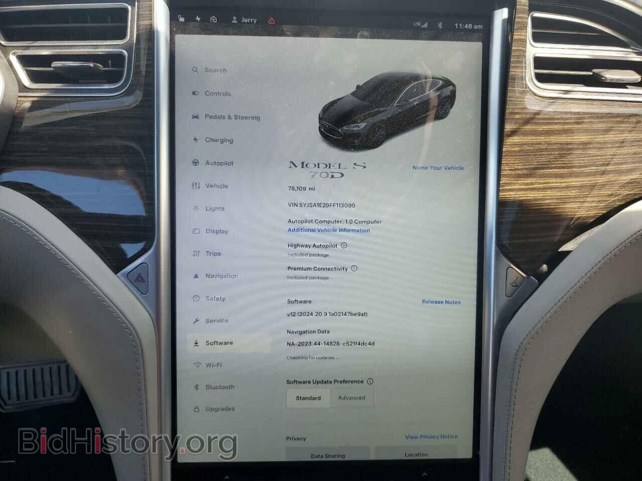 2015 TESLA MODEL S - VIN: 5YJSA1E29FF113090 - Photo 9
