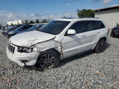 2014 Jeep GRAND CHER Laredo, white — VIN 1C4RJEAG5EC307540, Copart