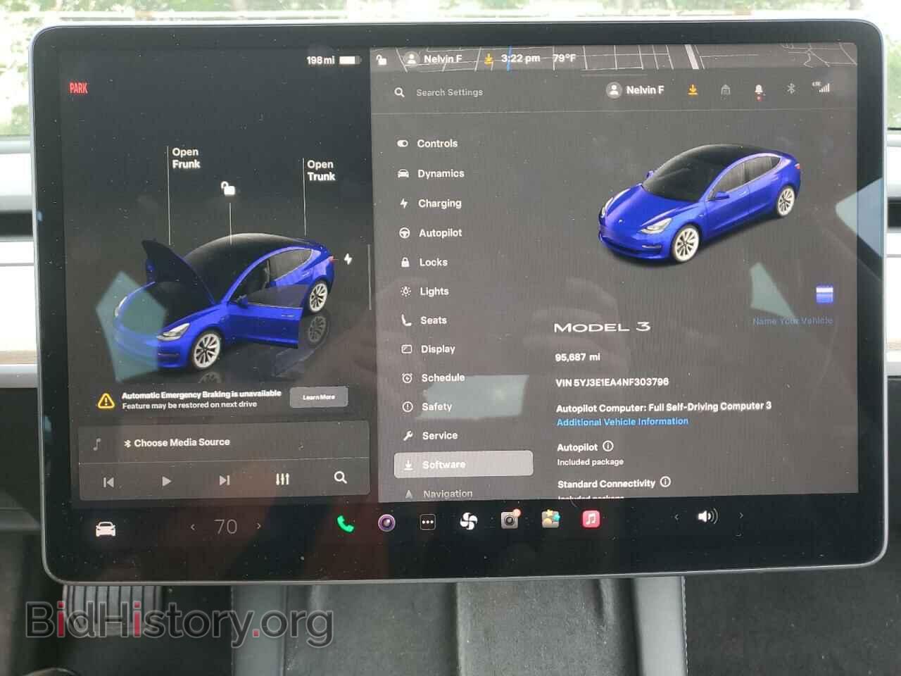 2022 TESLA MODEL 3 - VIN: 5YJ3E1EA4NF303796 - Фото 9
