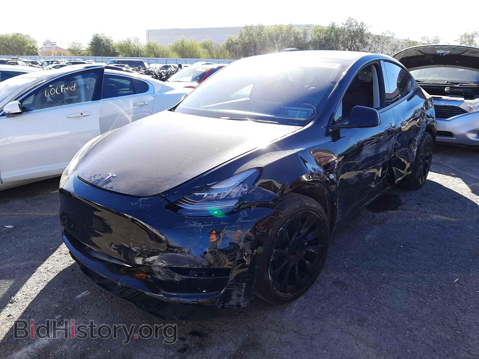 2021 TESLA MODEL Y - VIN: 5YJYGDED1MF115148 - Фото 2