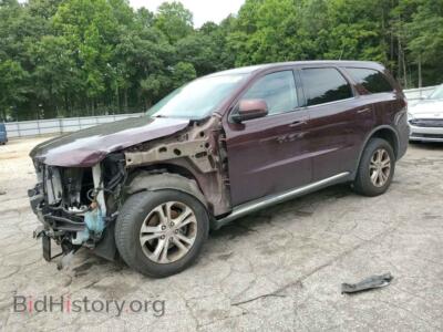 2012 Dodge DURANGO SXT, burgundy — VIN 1C4RDHAGXCC146544, Copart