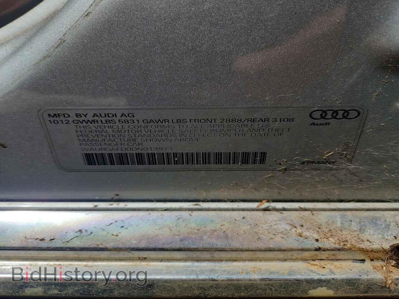 2013 AUDI A8 - VIN: WAURGAFD0DN013971 - Photo 12