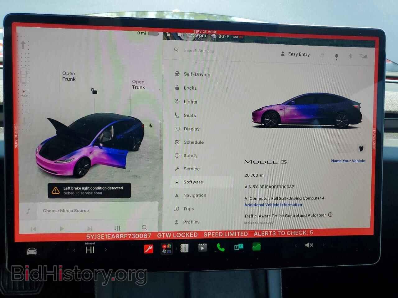 2024 TESLA MODEL 3 - VIN: 5YJ3E1EA9RF730087 - Photo 9
