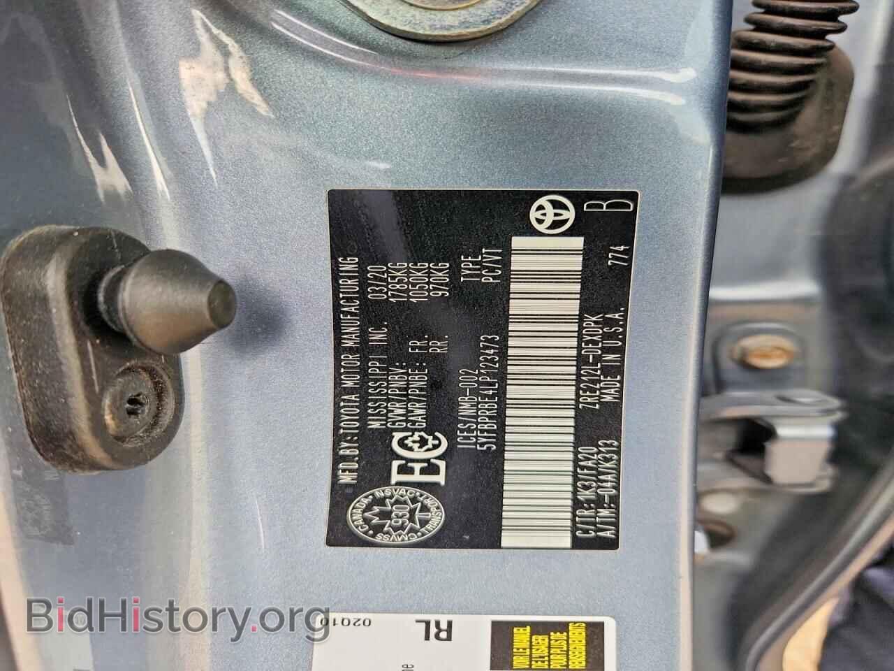 2020 TOYOTA COROLLA - VIN: 5YFBPRBE4LP123473 - Фото 13