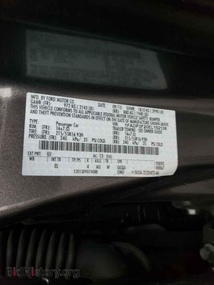 2014 FORD FOCUS - VIN: 1FADP3F20EL152136 - Photo 10