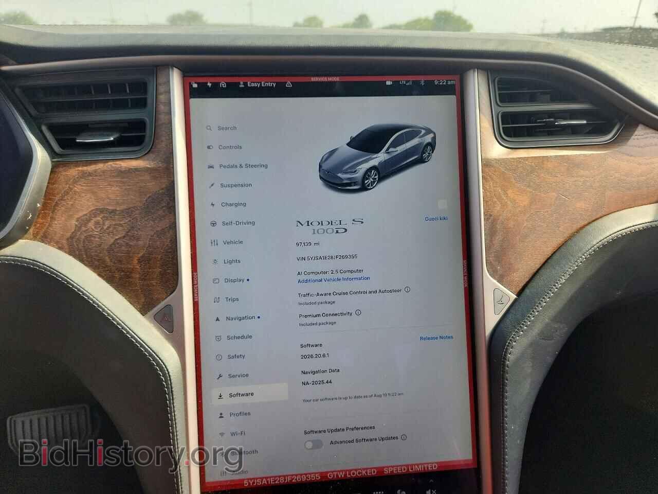 2018 TESLA MODEL S - VIN: 5YJSA1E28JF269355 - Photo 9