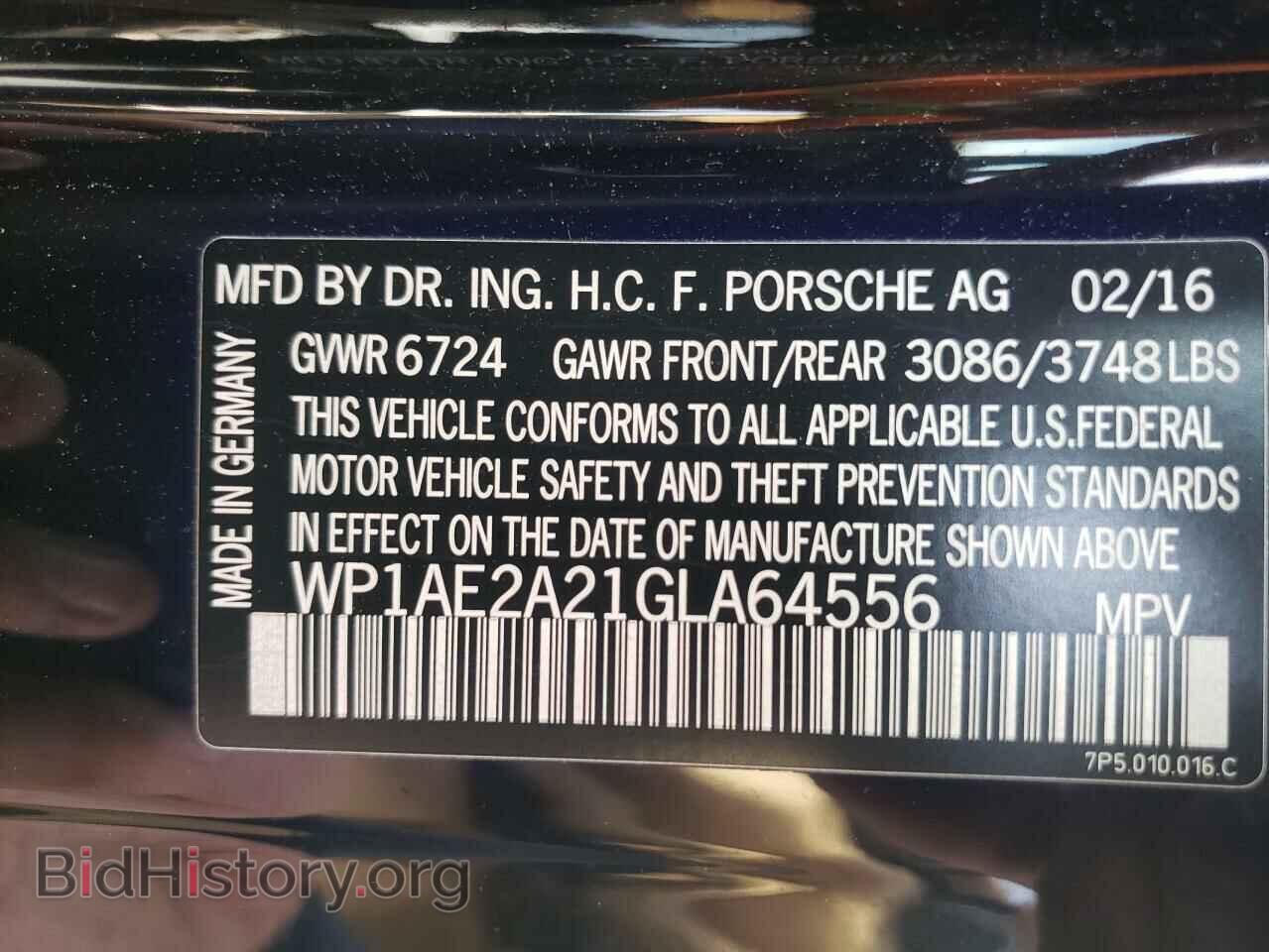 2016 PORSCHE CAYENNE - VIN: WP1AE2A21GLA64556 - Фото 14