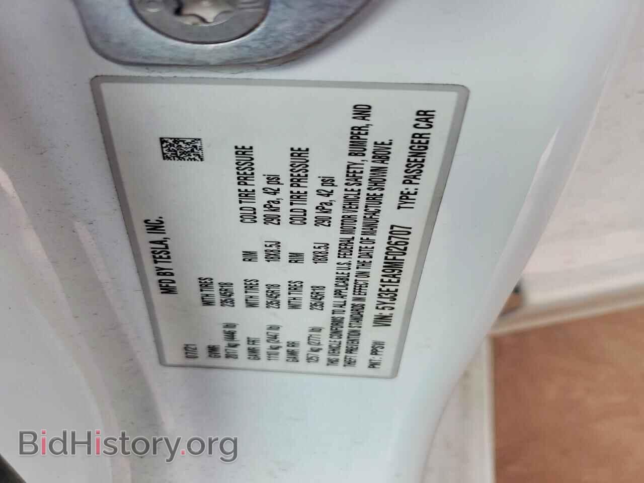 2021 TESLA MODEL 3 - VIN: 5YJ3E1EA9MF026707 - Photo 12