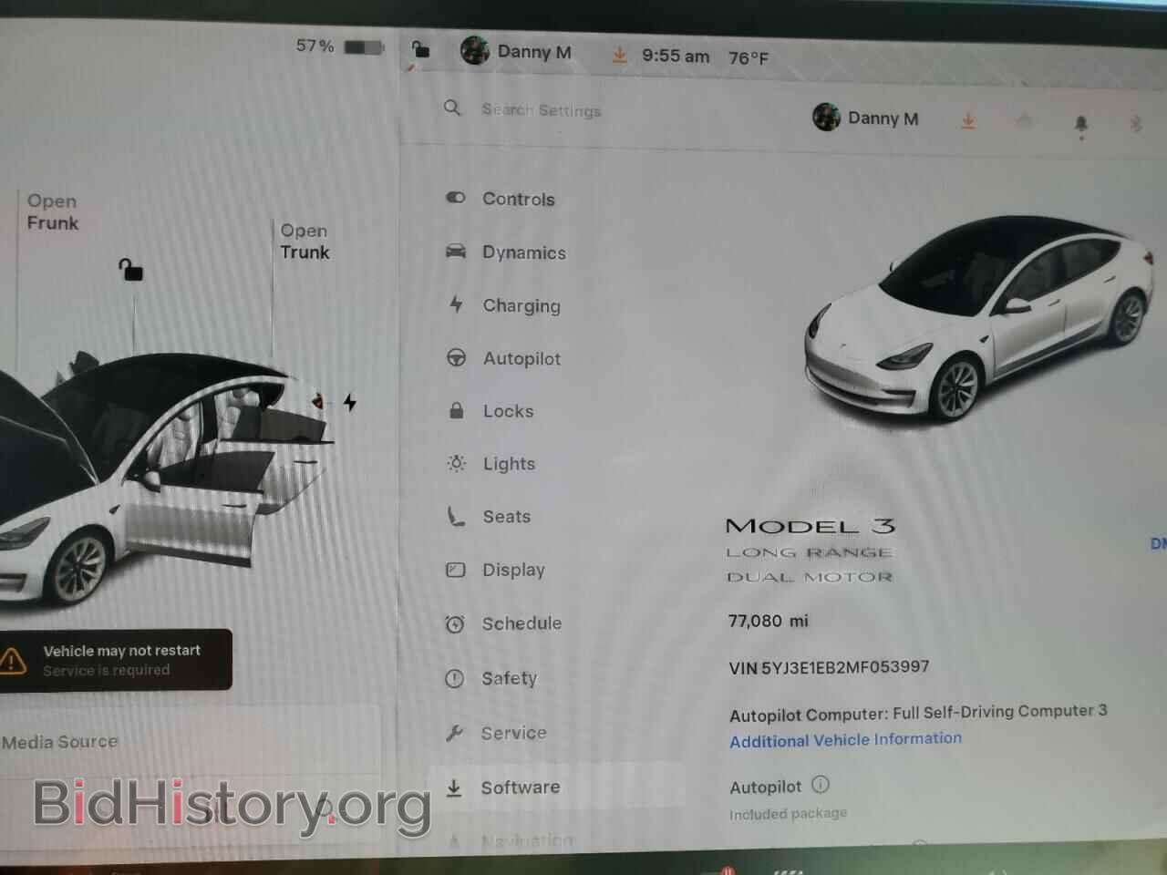 2021 TESLA MODEL 3 - VIN: 5YJ3E1EB2MF053997 - Photo 9