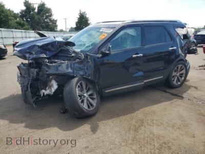 2018 Ford EXPLORER Limited, black — VIN 1FM5K8F80JGB10546, Copart