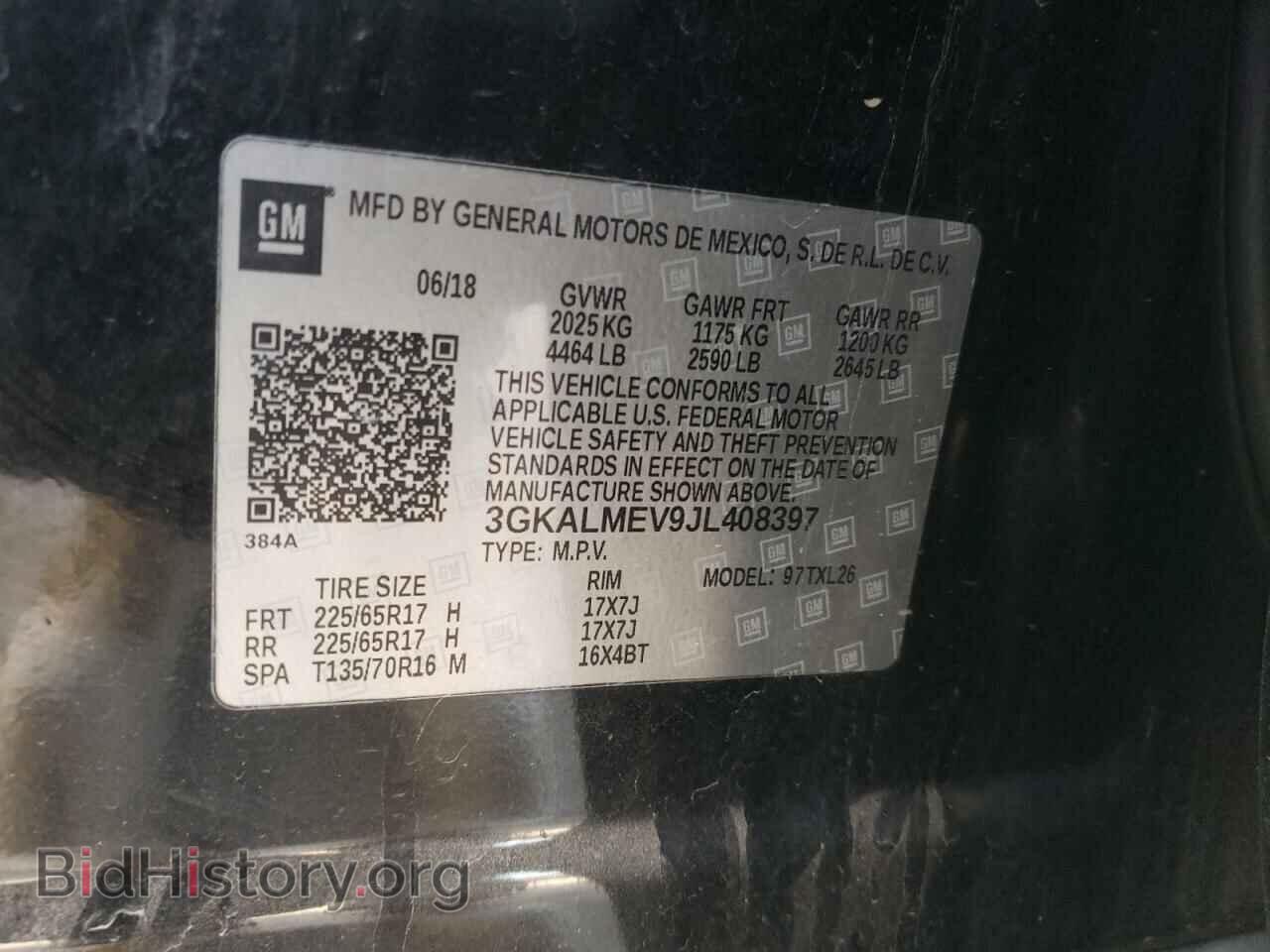 2018 GMC TERRAIN - VIN: 3GKALMEV9JL408397 - Фото 10