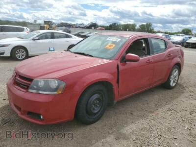 2012 Dodge AVENGER, red — VIN 1C3CDZCB2DN567908, Copart