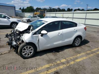2013 Kia RIO LX, white — VIN KNADM4A37D6248607, Copart