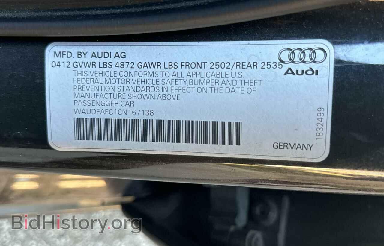 2012 AUDI A6 - VIN: WAUDFAFC1CN167138 - Фото 10