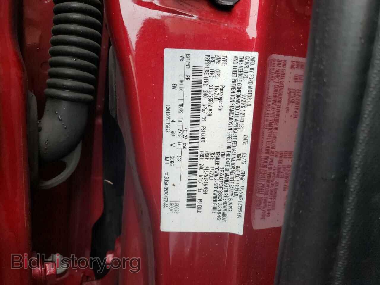 2013 FORD FOCUS - VIN: 1FADP3F28DL331846 - Фото 12