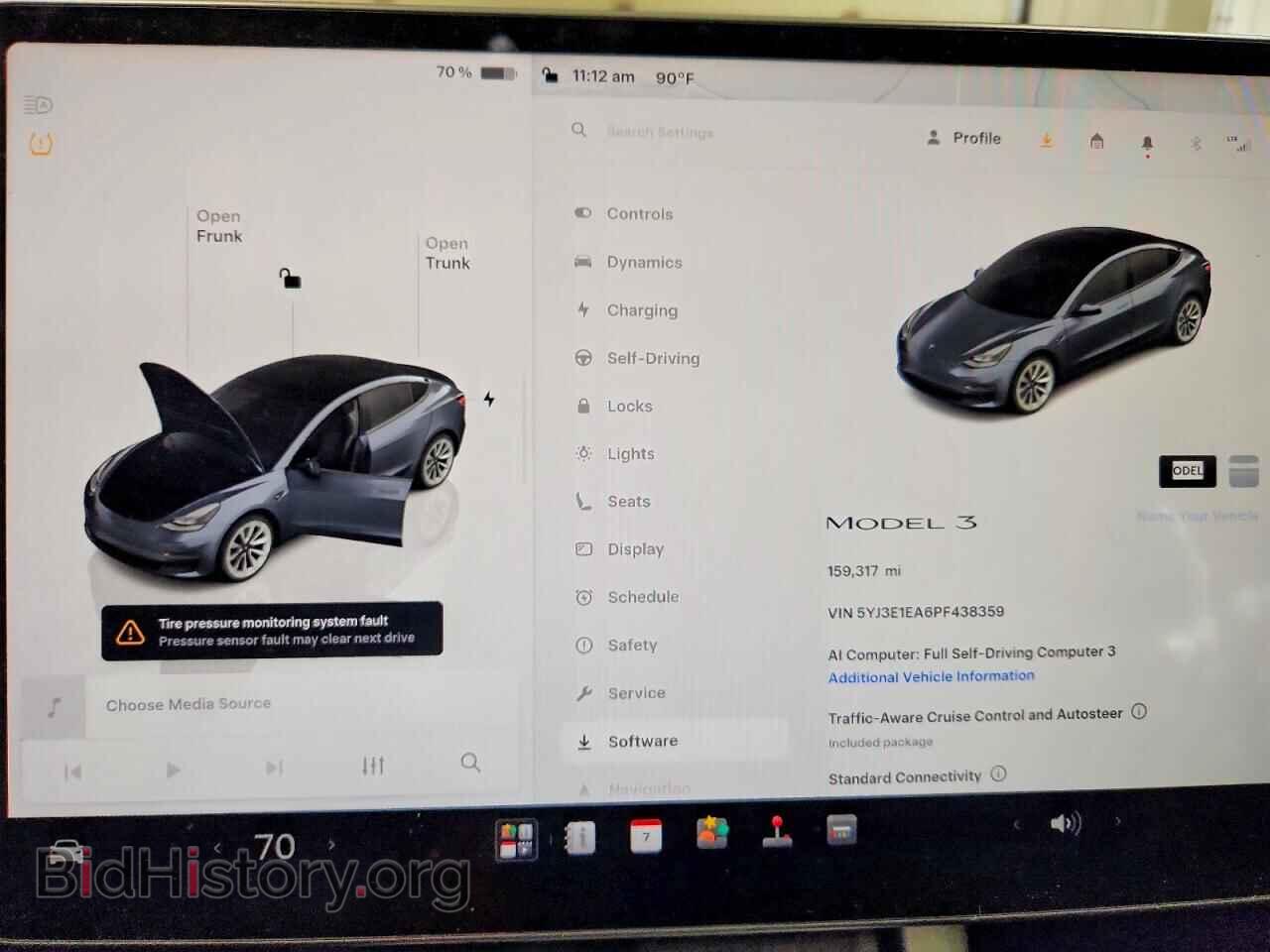 2023 TESLA MODEL 3 - VIN: 5YJ3E1EA6PF438359 - Фото 9