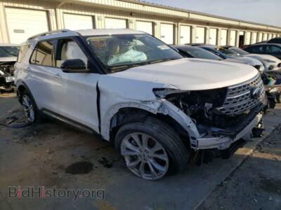 2021 Ford EXPLORER Explorer L, белый — VIN 1FMSK7FH2MGB06533, Copart