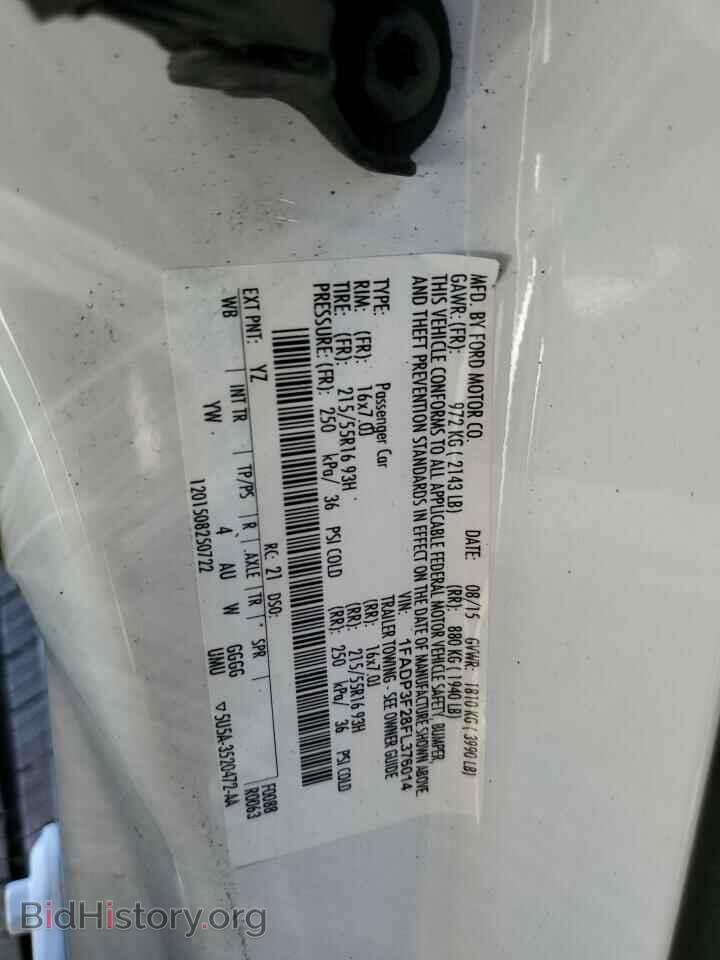 2015 FORD FOCUS - VIN: 1FADP3F28FL376014 - Фото 12
