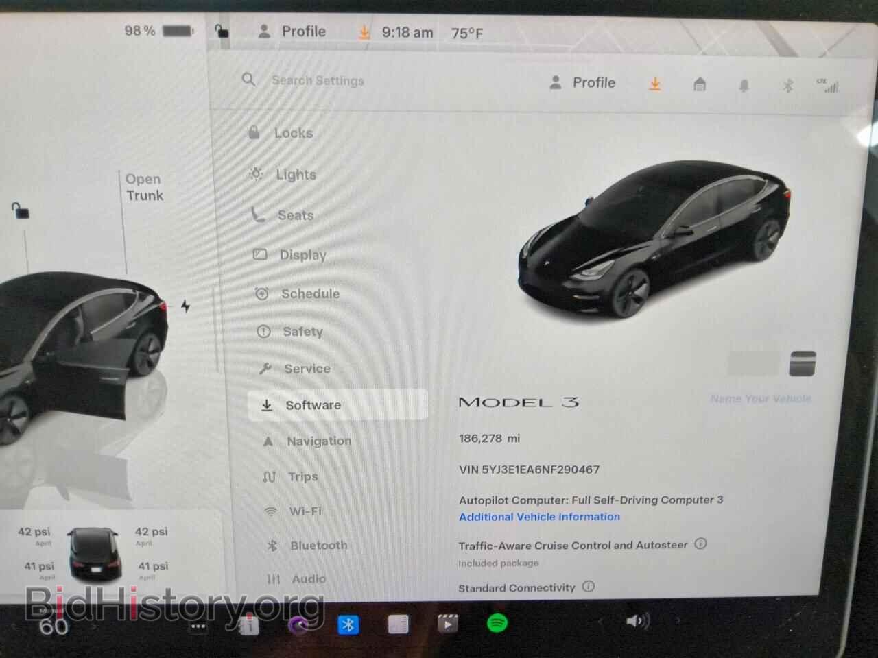 2022 TESLA MODEL 3 - VIN: 5YJ3E1EA6NF290467 - Фото 9