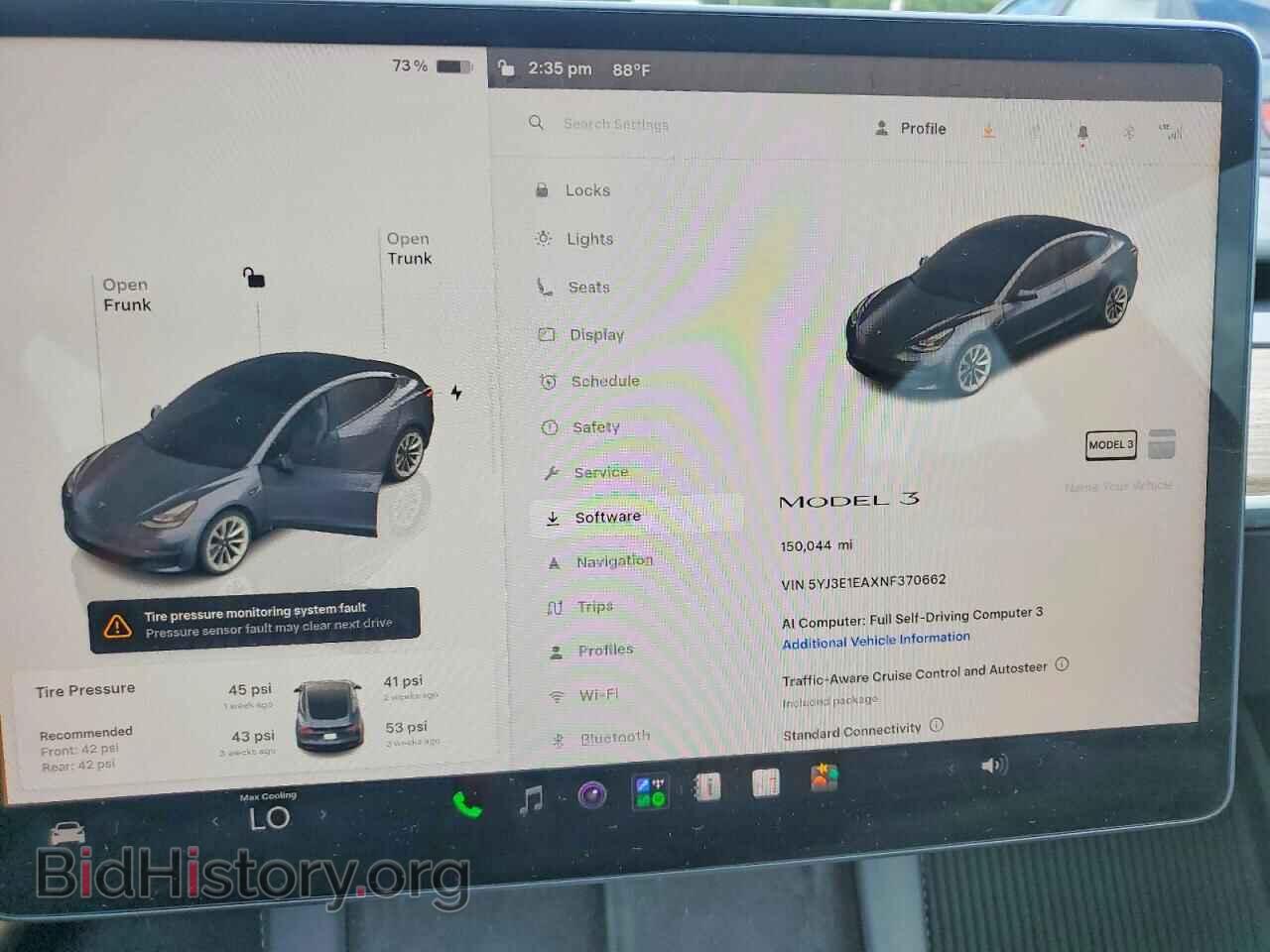 2022 TESLA MODEL 3 - VIN: 5YJ3E1EAXNF370662 - Фото 9