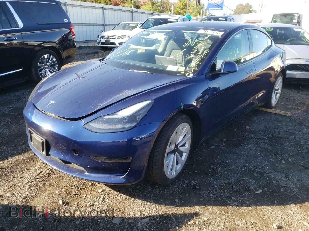 2022 TESLA MODEL 3 - VIN: 5YJ3E1EA5NF190229 - Фото 2