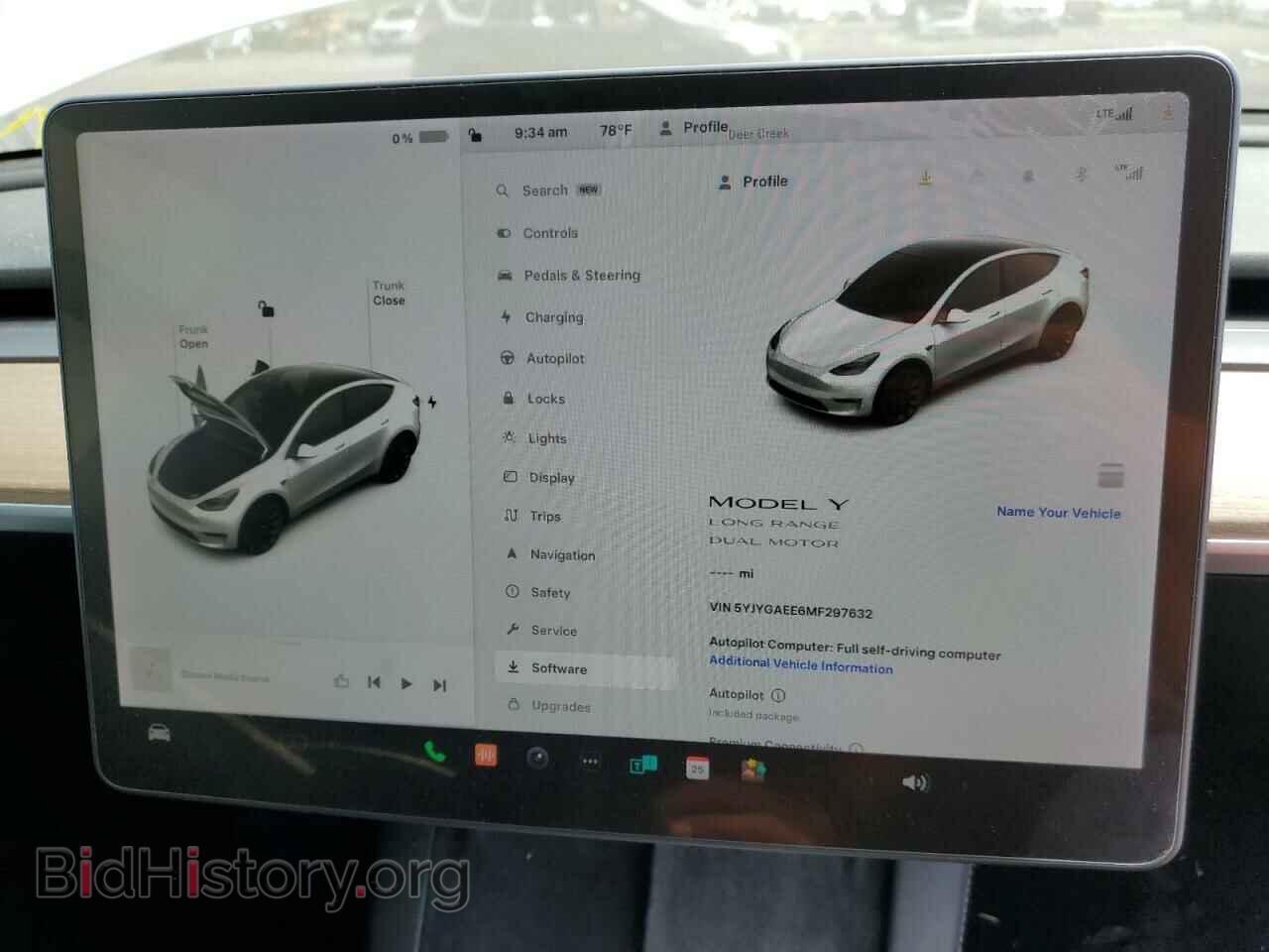 2021 TESLA MODEL Y - VIN: 5YJYGAEE6MF297632 - Фото 9