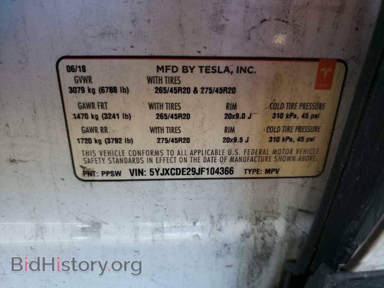 2018 TESLA MODEL X - VIN: 5YJXCDE29JF104366 - Photo 10