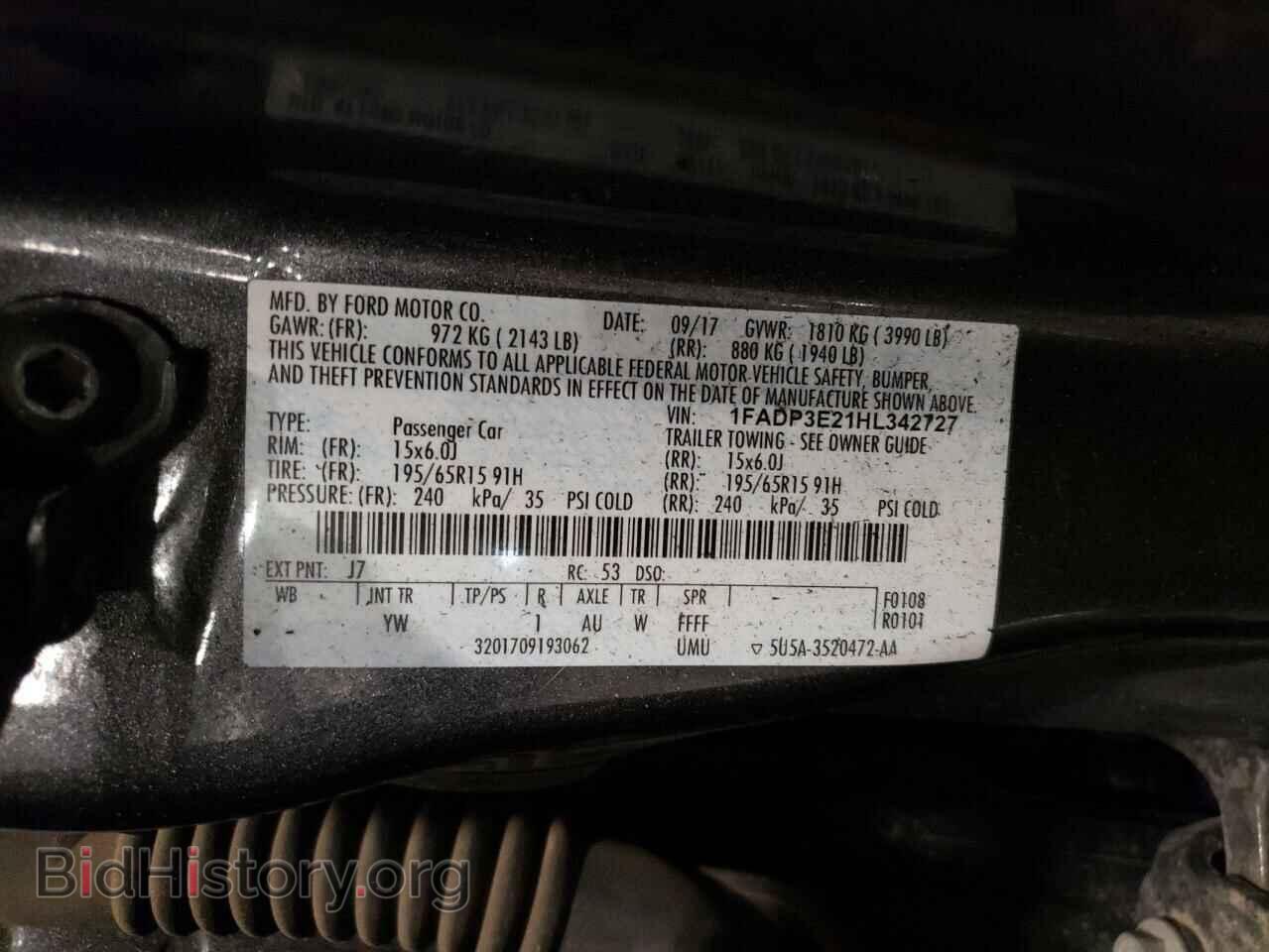 2017 FORD FOCUS - VIN: 1FADP3E21HL342727 - Фото 12