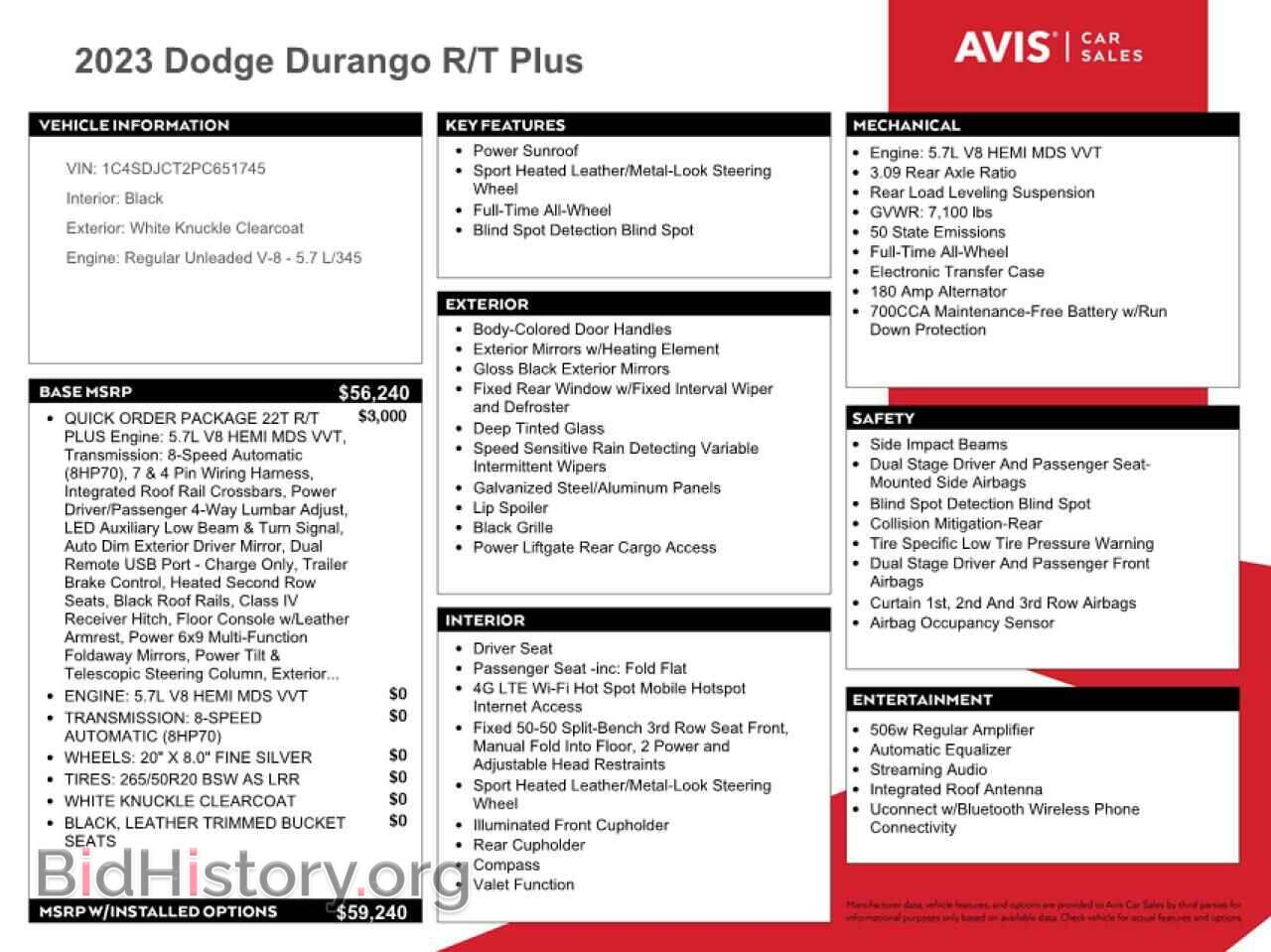 2023 DODGE DURANGO - VIN: 1C4SDJCT2PC651745 - Photo 13