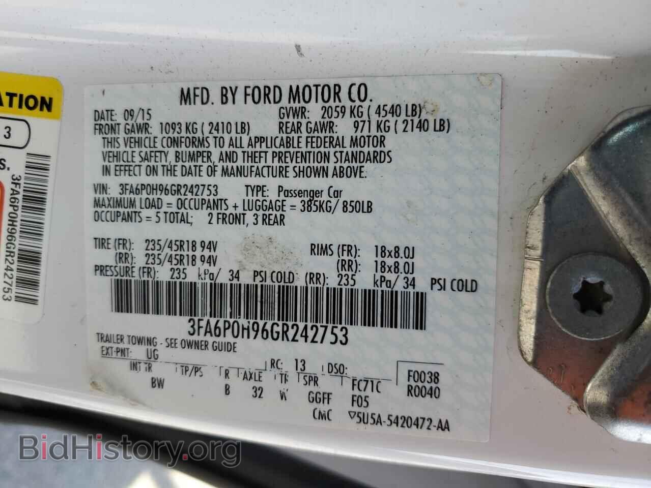 2016 FORD FOCUS - VIN: 3FA6P0H96GR242753 - Фото 12