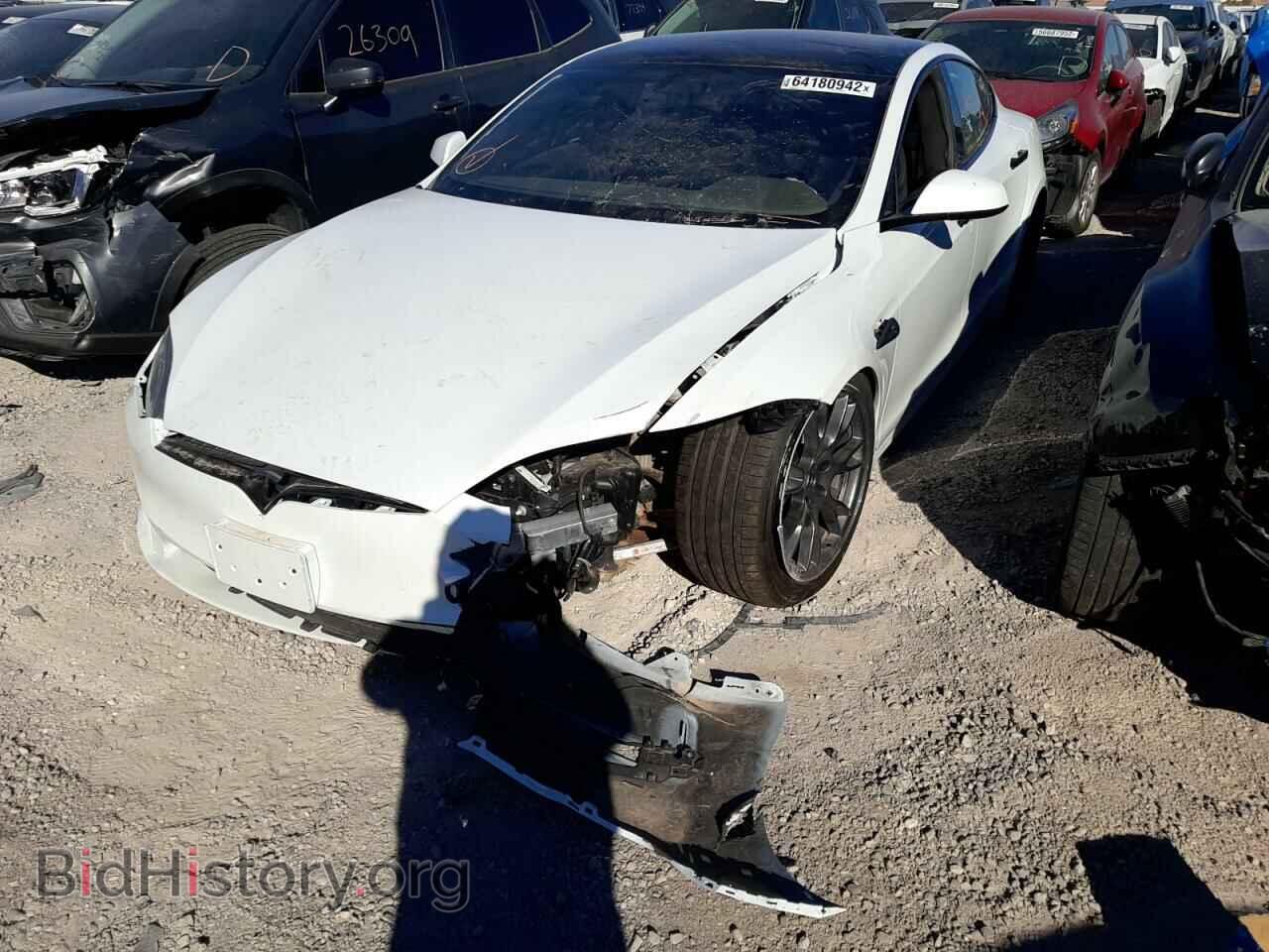 2021 TESLA MODEL S - VIN: 5YJSA1E60MF450893 - Фото 2