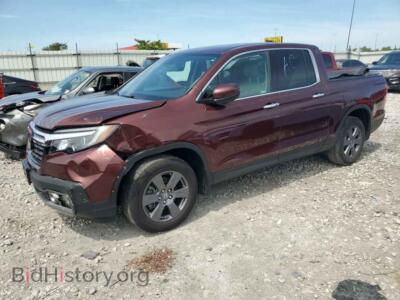 2020 Honda RIDGELINE RTL, burgundy — VIN 5FPYK3F77LB001629, Copart