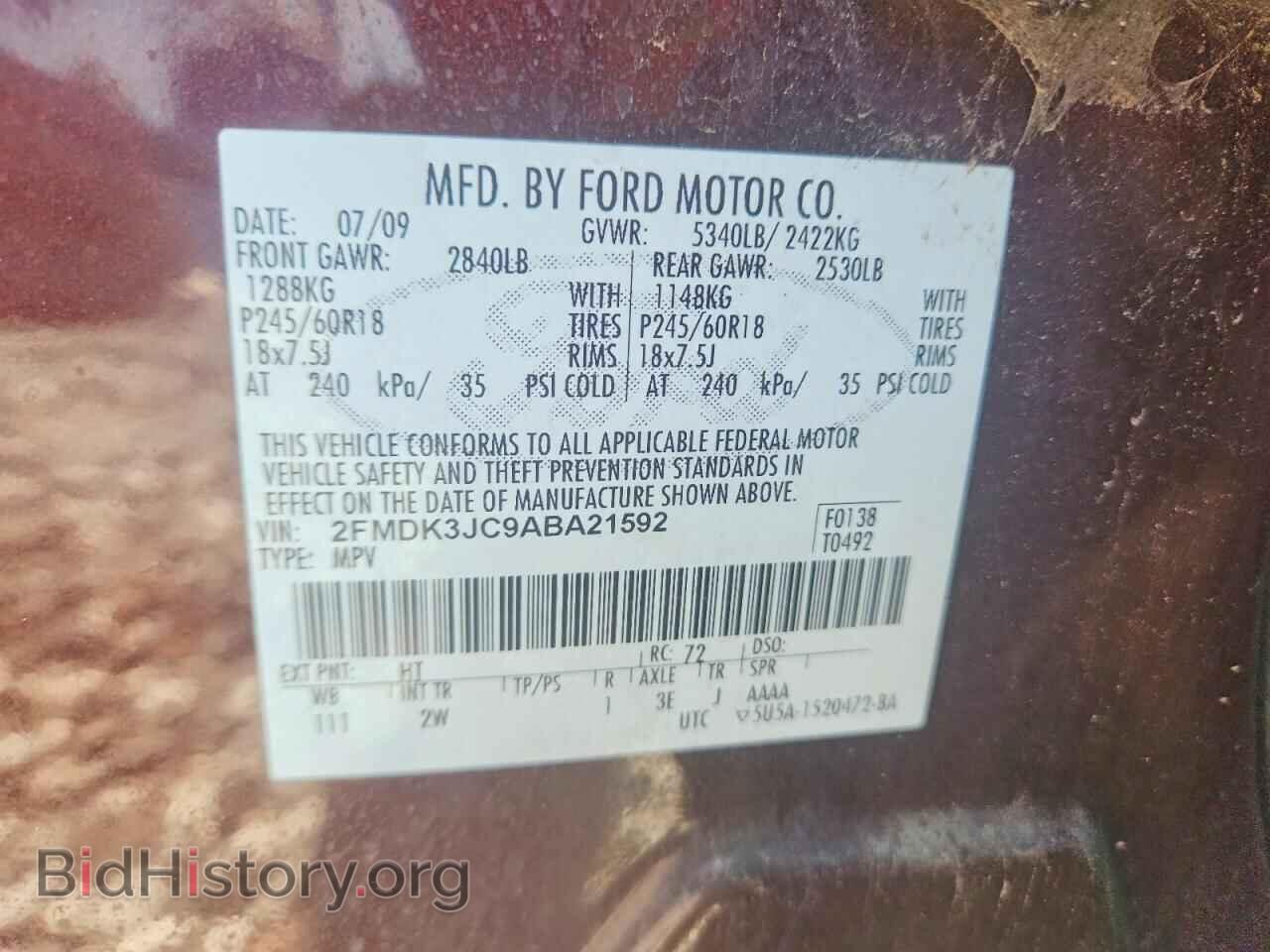 2010 FORD EDGE - VIN: 2FMDK3JC9ABA21592 - Photo 13